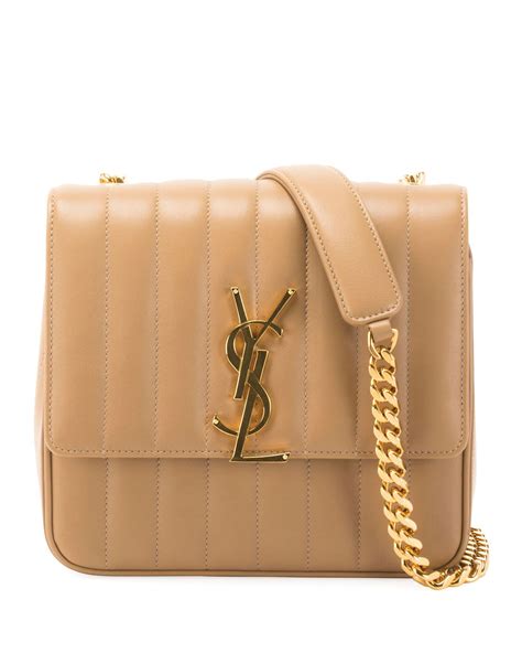 Saint Laurent Vicky Monogram YSL Large Quilted Leather Chain 